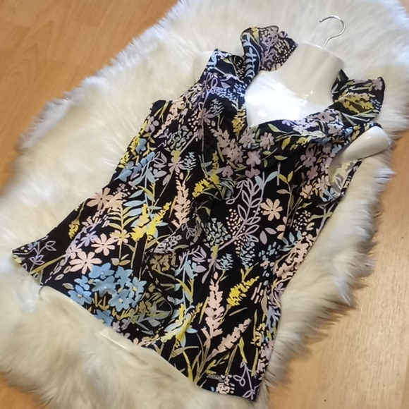 Calvin Klein Floral Ruffled Sleeveless B… - Picture 12 of 15